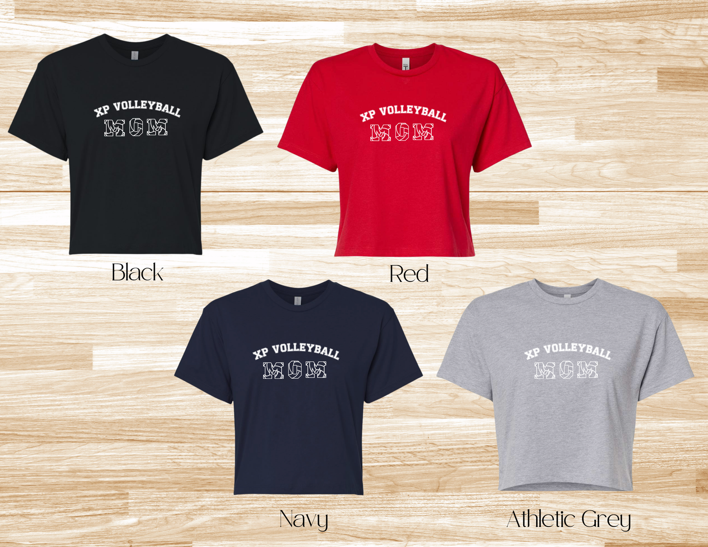 XP Volleyball Mom Crop