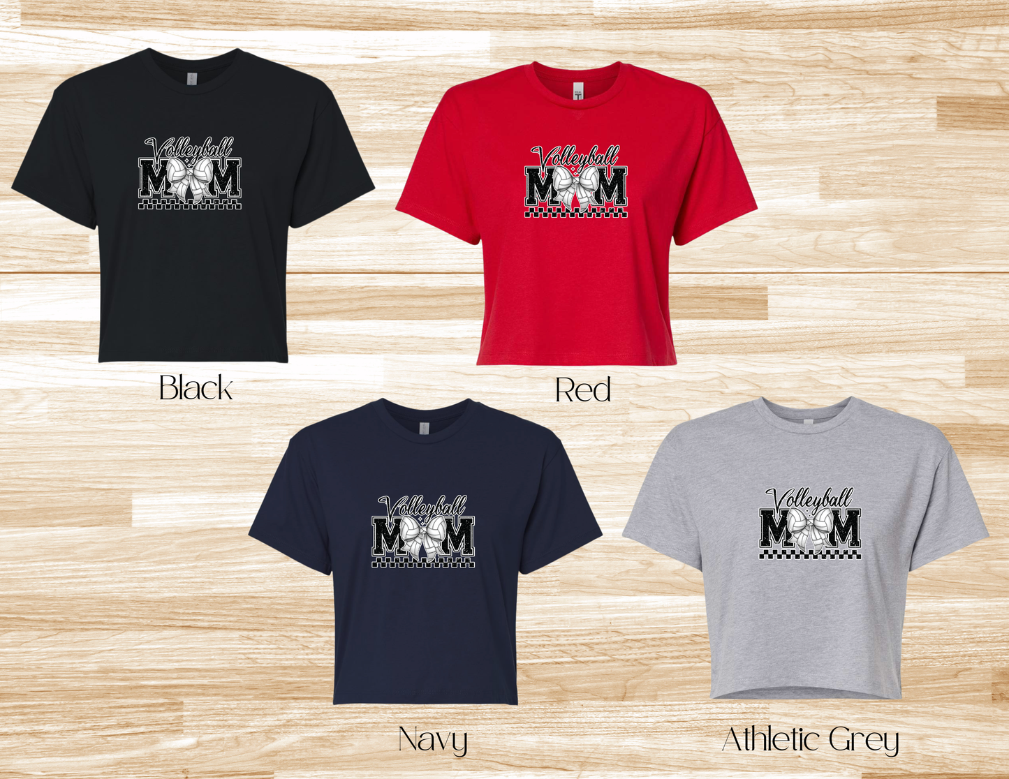 Volleyball Mom Bow Crop