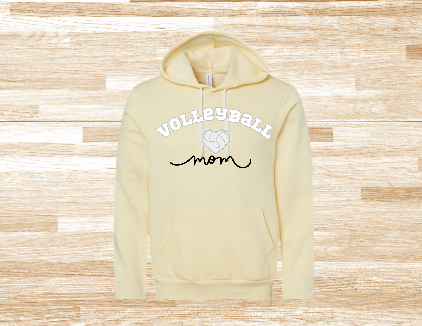 Love Volleyball Mom Bella Hoodie