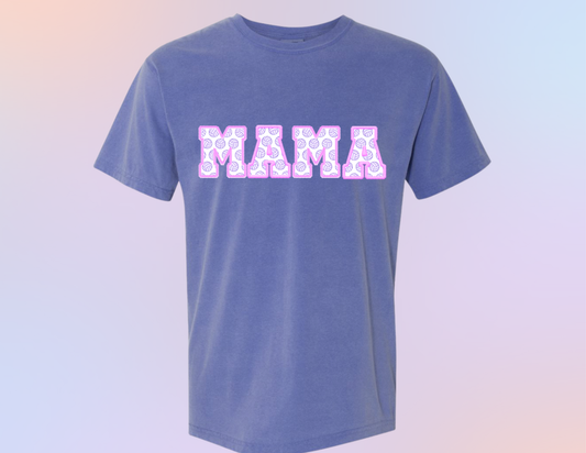 Mama Faux Embroidery Comfort Colors TShirt