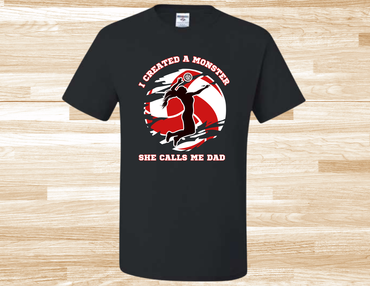 monsters volleyball Volleyball Monster Shirt *Tall Options – Tenacious Spirit