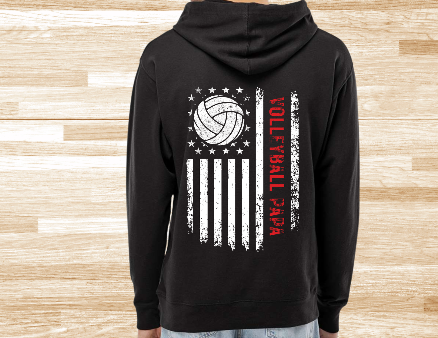 Volleyball Papa Flag Shirt
