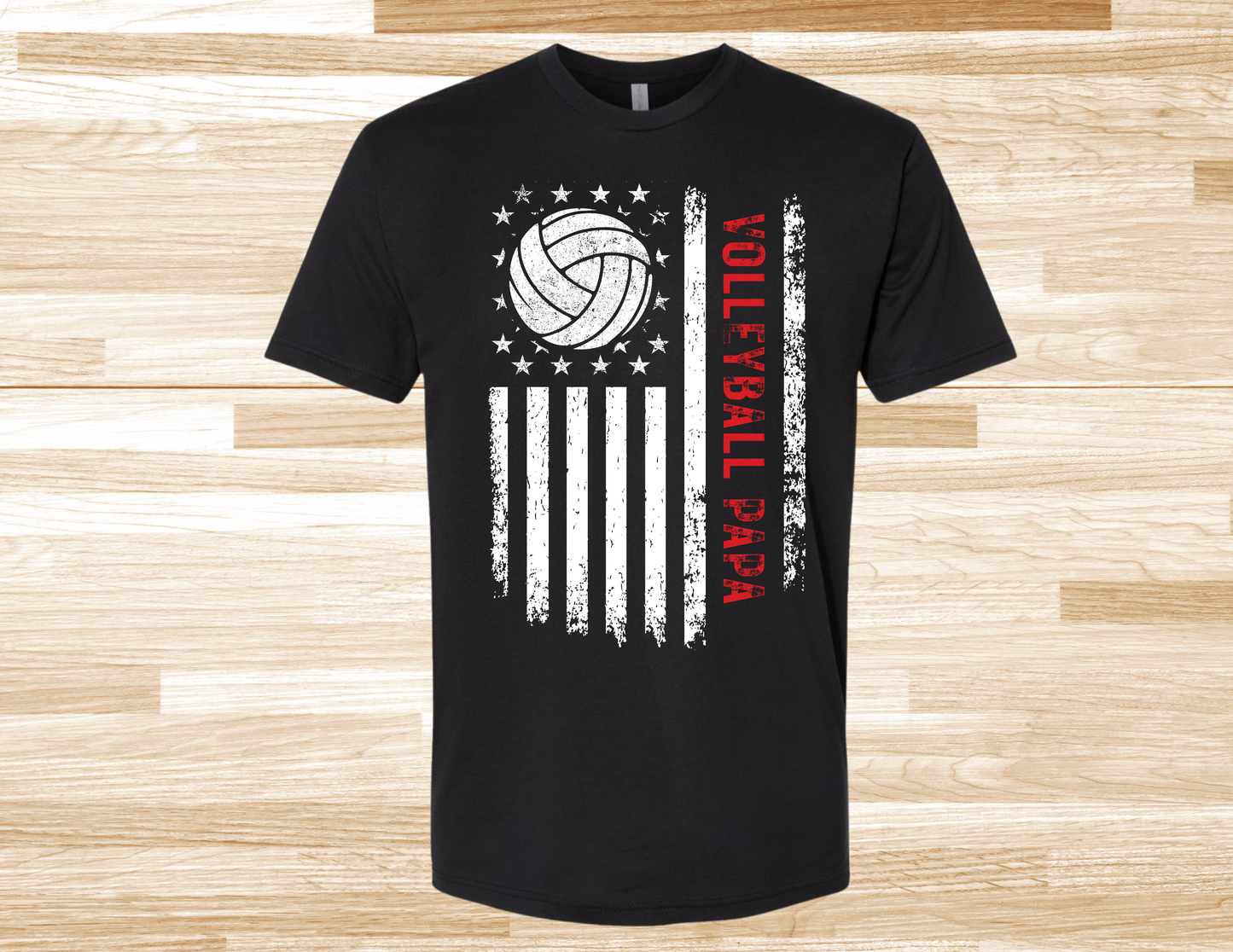 Volleyball Papa Flag Shirt