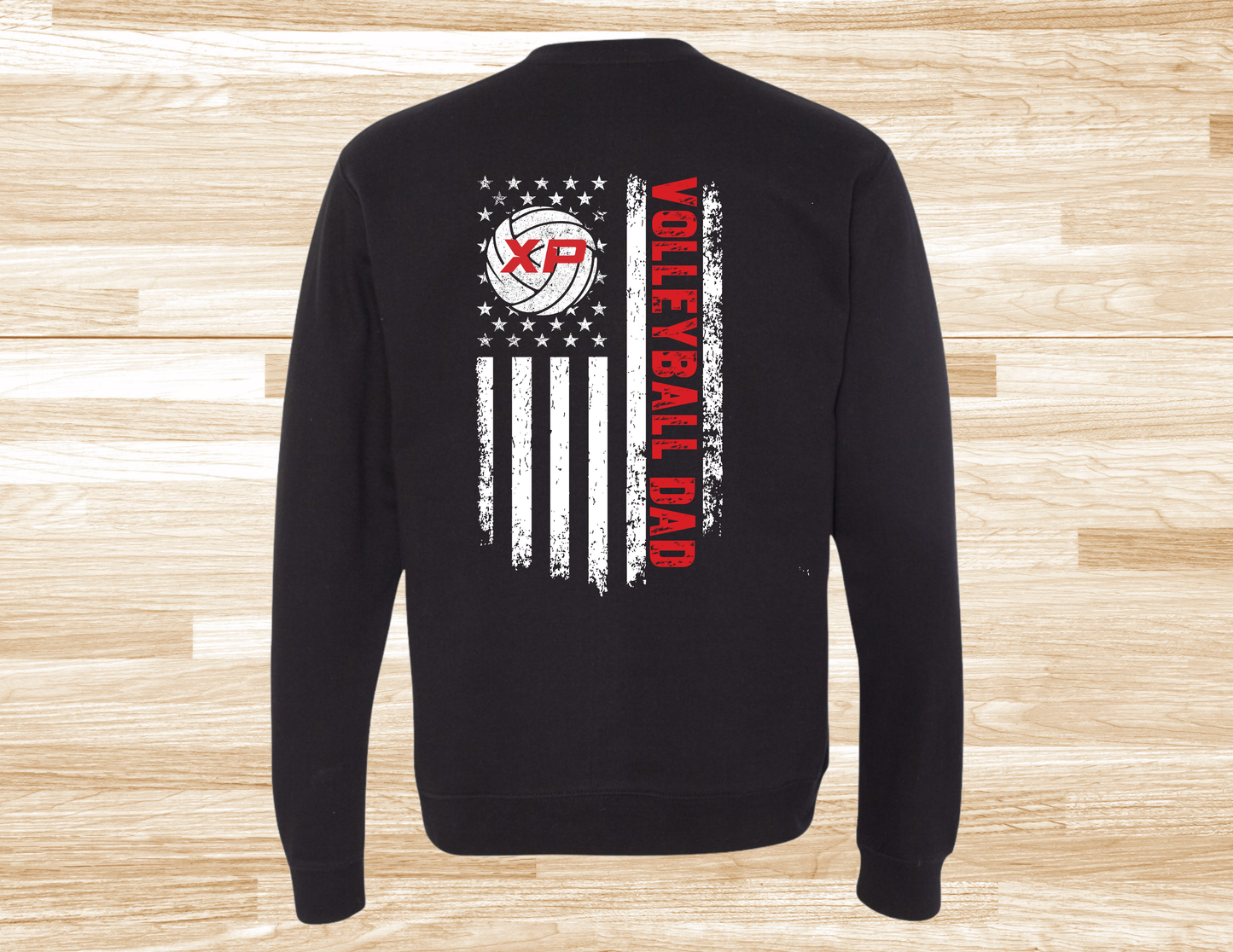 XP Volleyball Dad Double Sided Flag Shirts