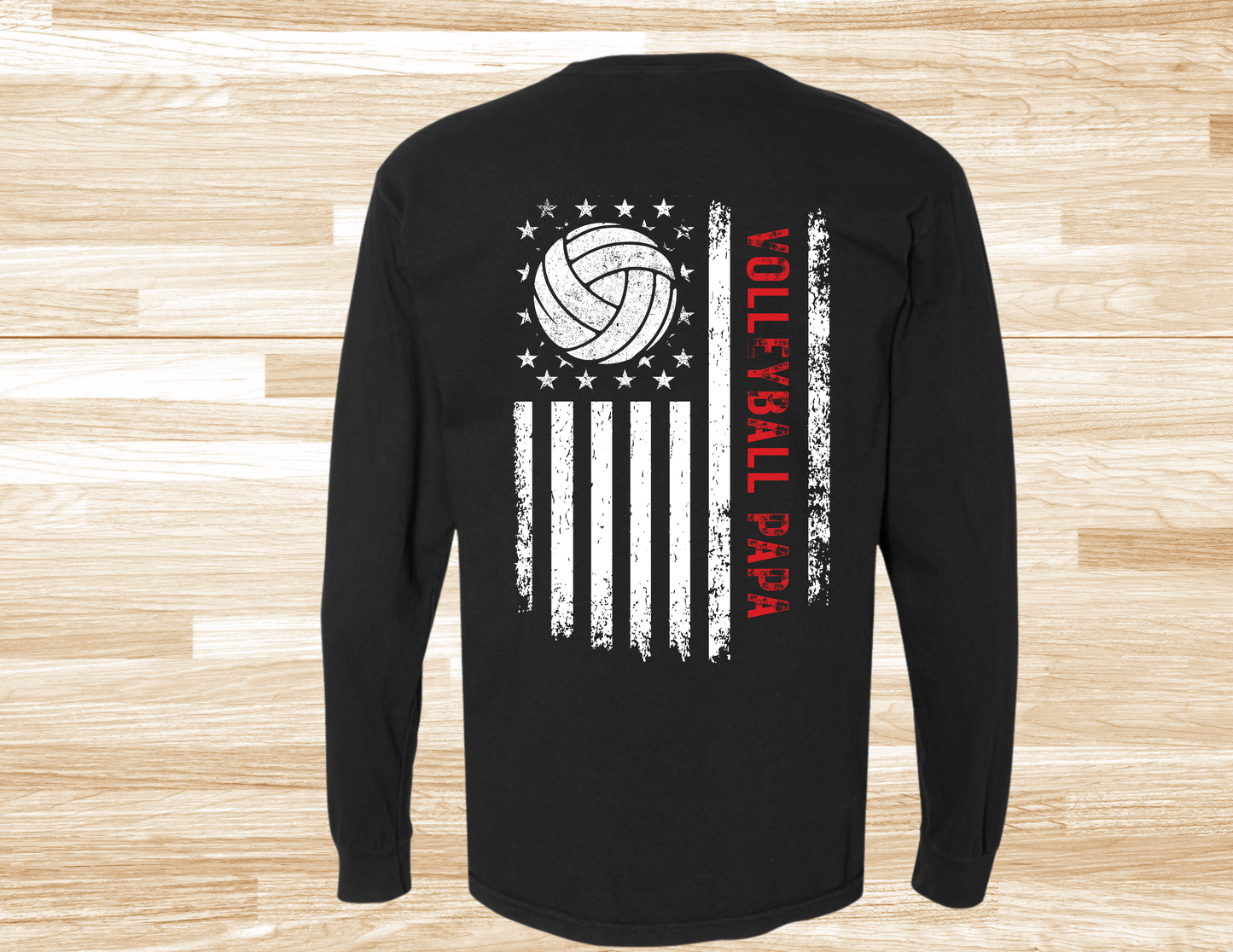 Volleyball Papa Flag Shirt