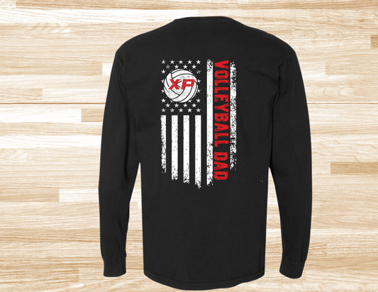 XP Volleyball Dad Double Sided Flag Shirts