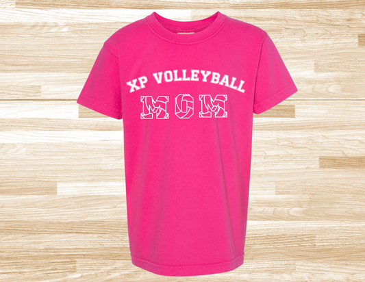 XP Volleyball Mom Comfort Colors T-Shirt Customized