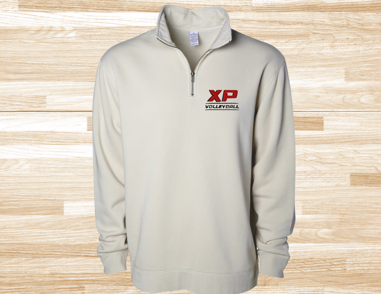 1/4 ZIP Independent Pigment Unisex Sweatshirt Embroidered Dad or XP Logo