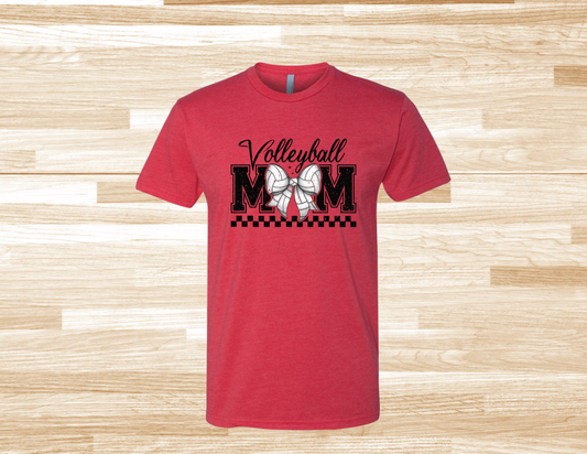 Volleyball Mom Bow  T-Shirt