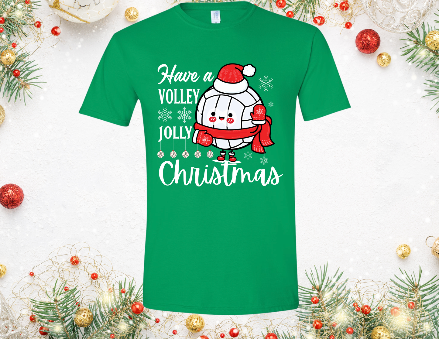 Holly Volleyball Christmas Christmas T-Shirt